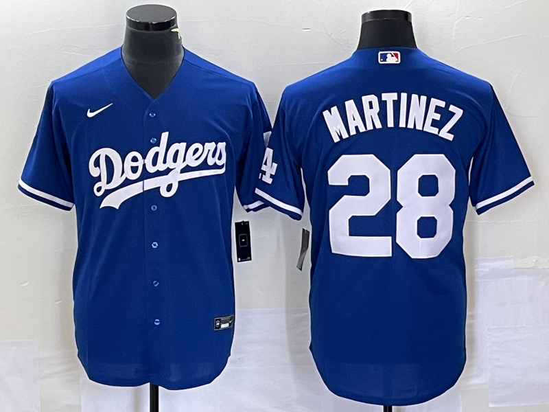 Men's Los Angeles Dodgers #28 J.D. Martinez Blue Cool Base Stitched Baseball Jersey Men's Los Angeles Dodgers #28 J.D. Martinez Blue Cool Base Stitched Baseball Jersey